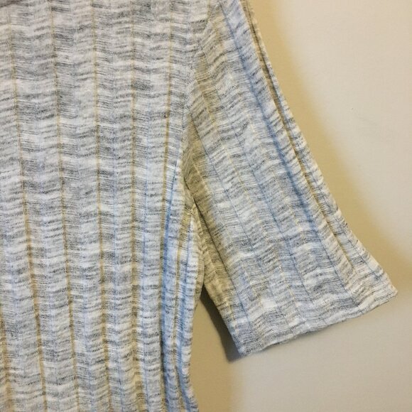 NWT Mango Ribbed Cotton Blend Half Sleeve Shirt - Picture 6 of 10